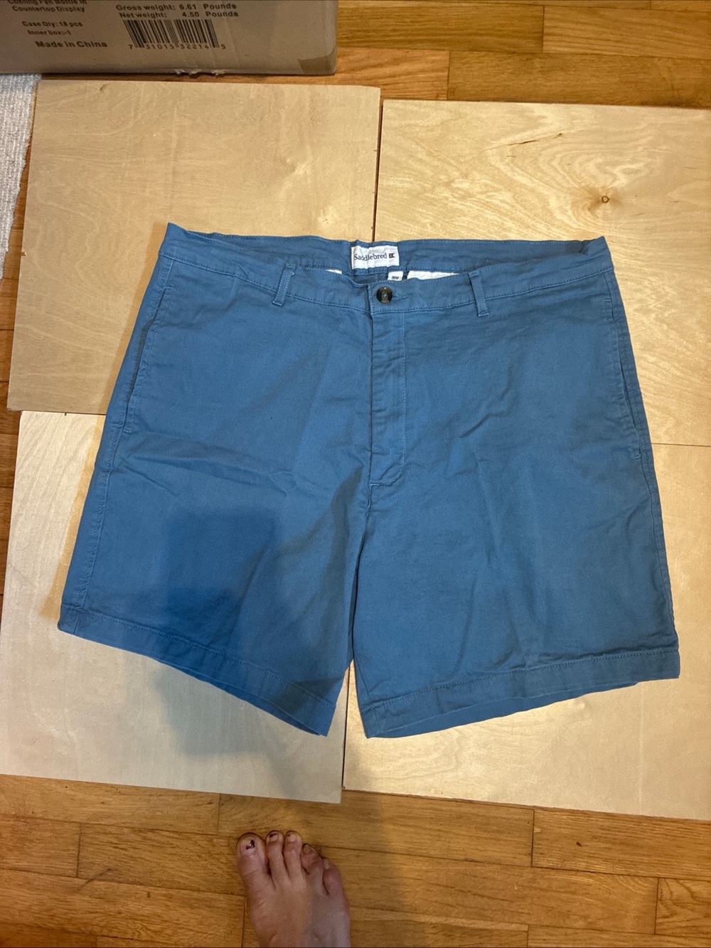 Saddlebred Blue Men’s Cotton Chino Shorts